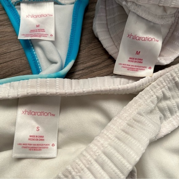 Xhilaration Ribbed Tie-Dye Bikini Sets - Picture 8 of 9